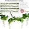 Artificial Wisteria Vine Garland – 28.8ft Silk Flowers with Ivy Leaves (4x7.2ft) for Wedding, Home Decor, Floral Arrangements – White